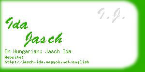 ida jasch business card